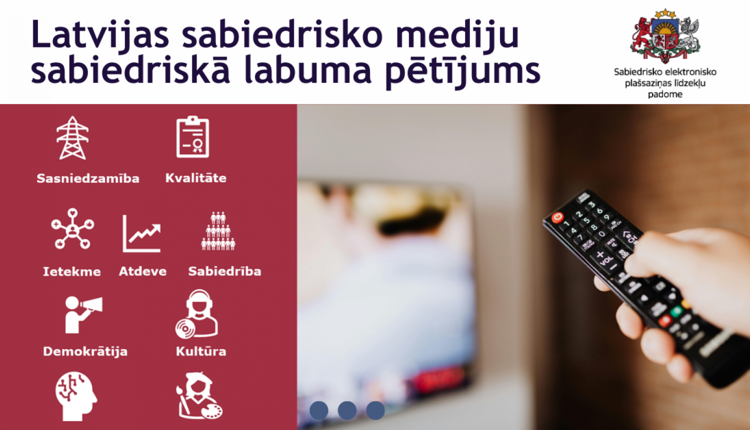 Latvijas sabiedrisko mediju sabiedriskā labuma pētījums